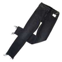NWT Mother Looker Sacred Slit Ankle in Dear Mr. Black Stretch Skinny Jeans 24 - £95.92 GBP