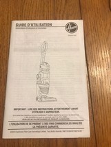 Guide D’Utilisation HOOVER…Instruction Manual Only Ships N 24h - $12.86