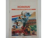 Atari 2600 Homerun Instructions Manual - £1.51 GBP