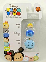 Disney Tsum Tsum 3 Pack Series 3 Alice Sadness Genie Stack Em New - £7.98 GBP