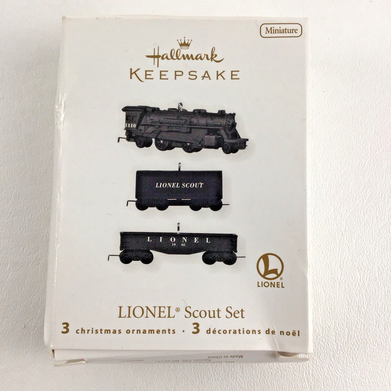 Hallmark Miniature Keepsake Christmas Ornament Lionel Train Scout Set Die Cast - £15.83 GBP