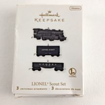 Hallmark Miniature Keepsake Christmas Ornament Lionel Train Scout Set Die Cast - $19.75