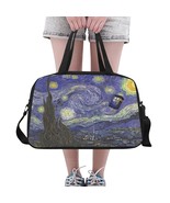 Starry Night Van Gogh feat Tardis Police Box Tote and Cross Body Travel Bag - £38.69 GBP
