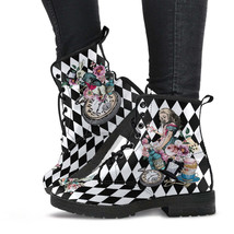 Combat Boots - Alice in Wonderland Gifts #43 Colorful Series | Birthday Gifts, G - £71.90 GBP