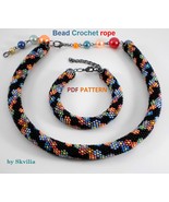 Bead Crochet Rope patterns &quot;Fun&quot; Necklace and Bracelet. PDF file - $6.78 CAD