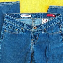 Denim Women&#39;s Flare Leg Low Rise Jeans Size 0 Waist 29&quot; Inseam 32&quot; X2 SL... - $23.76