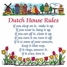 Dutch Magnet &quot;Dutch House Rules&quot; - $4.99