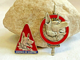 Vtg Chiens De Guerre Dog of War Pin Drago Paris French Pins Badges Jewelry - £39.92 GBP