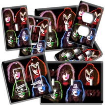 Kiss Rock Band Solo Album Inspired Light Switch Outlet Plates Music Studio Decor - £9.62 GBP+