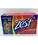 Vintage Discontinued ZEST Tropical Fresh Energy Enhanced Scent 8 Bars Se... - £17.15 GBP