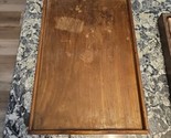 Antique woden 20&quot; x 13&quot; wooden tea tray, two handles - $29.70