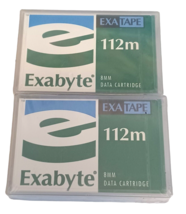 Lot of 2 Exabyte Exatape 112M 8mm Data Cartridges Sealed Unused - £6.84 GBP