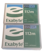 Lot of 2 Exabyte Exatape 112M 8mm Data Cartridges Sealed Unused - $8.86