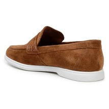 Belvedere Men's Walking Shoes Penny Loafer Niko Bourbon Suede Leather image 4