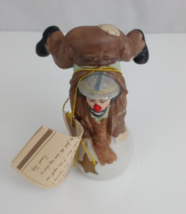 Vintage Emmett Kelly Jr Clown Flambro Figurine Balancing Handstand on Ball 3.5&quot; - £9.13 GBP