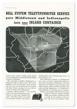 Print Ad Bell System Teletyperwriter Vintage 1937 Full-Page Advertisement - £7.63 GBP