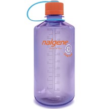 Nalgene Sustain 32oz Narrow Mouth Bottle (Amethyst) Recycled Reusable - £12.46 GBP