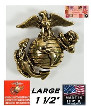 *Usa Made Large Usmc Ega Gold Lapel Hat Coat Shirt Jacket Pin Us Marine Corps - £10.38 GBP