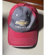 Sportsman Chevrolet Bow Tie Ball Cap Red Gray - $19.80