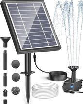Reliable Solar Bird Bath Fountain with Innovative Pump Design for Gardens - $46.48