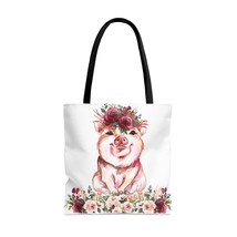 Tote Bag, Pig, Personalised/Non-Personalised Tote bag, awd-1353, 3 Sizes Availab - £22.38 GBP+