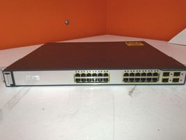 Defective Cisco WS-C3750G-24PS-S Catalyst 24-Port Switch Bad PoE Ports AS-IS - £26.90 GBP