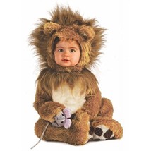 NEW Brown Lion Cub Halloween Costume  Baby 0-6 Months SOFT Jumpsuit Oz - $17.77