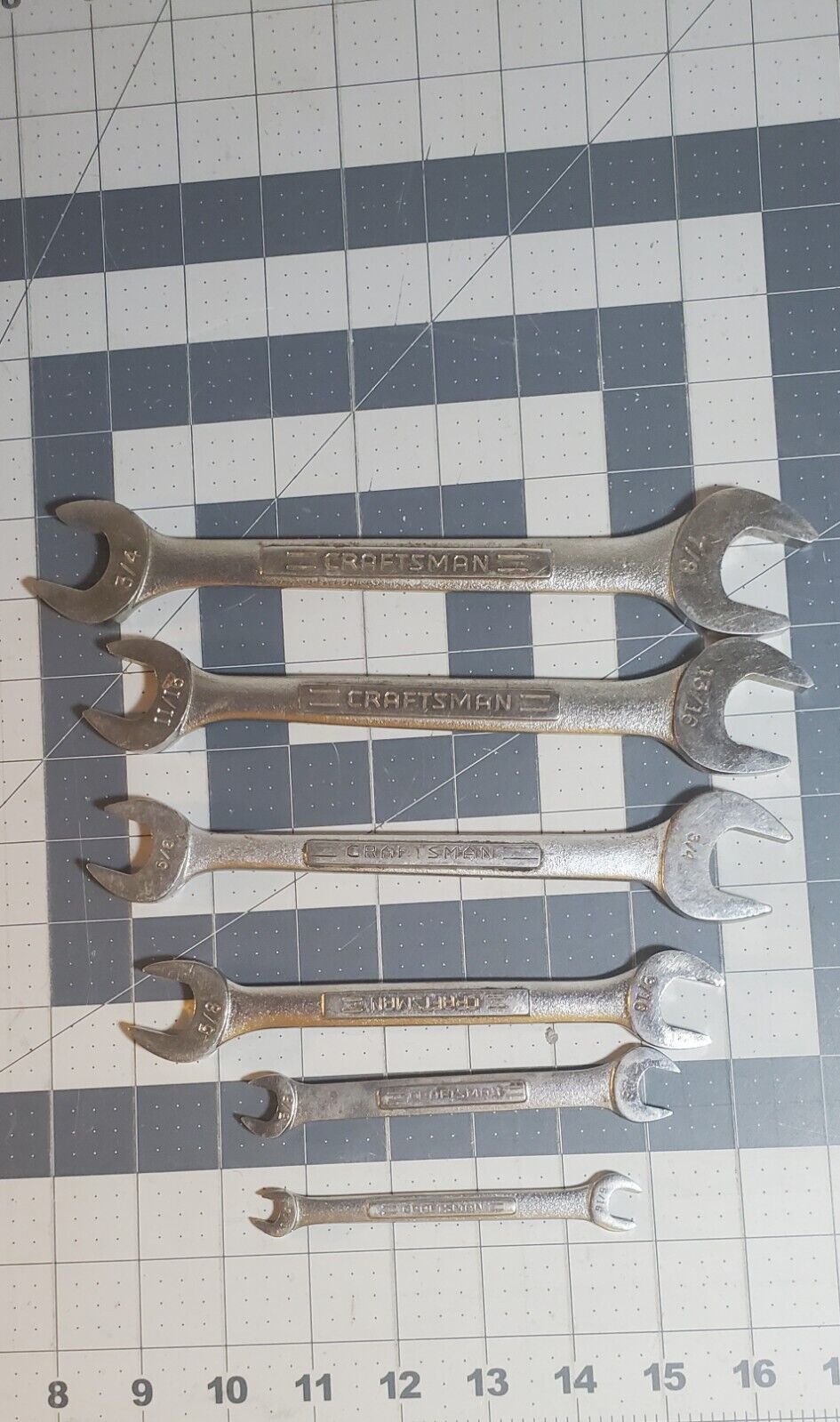 Craftsman 6 Piece Open End Wrench Set Preowned - $28.05