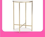 Elliot Side Table, Metal Frame With Solid Round Top, Small Accent Furnit... - $280.99