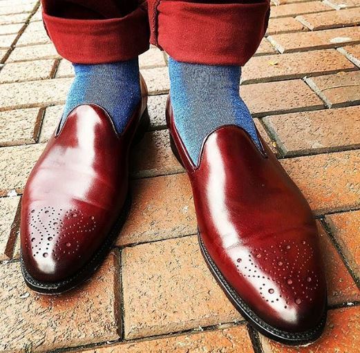 New Handmade Men burgundy leather loafers, Men slipons,Men's loafers shoes,Men s