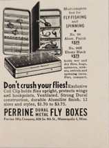 1954 Print Ad Perrine Durall Metal Fly Boxes for Fishing Minneapolis,Min... - $8.08