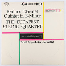 Brahms, David Oppenheim - Clarinet Quintet In B-Minor Budapest String LP MS 6226 - $17.77