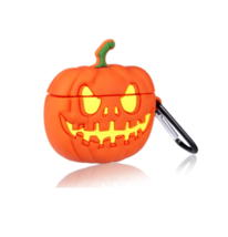 Spooky Pumpkin Halloween compatible with airpods 1&amp;2 soft silicone Case - £8.01 GBP