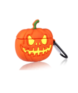 Spooky Pumpkin Halloween compatible with airpods 1&amp;2 soft silicone Case - £7.97 GBP