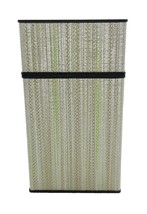 Fujima Green Textured Striped Design Push Open 100s Size Cigarette Case - $8.90