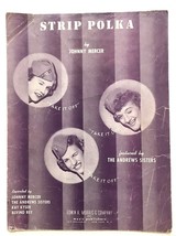 Andrews Sisters Johhny Mercer Strip Polka 1942 Vtg Sheet Music - $202.16 MXN
