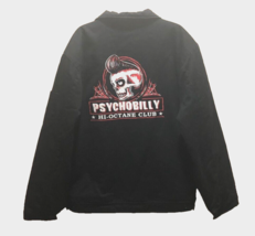 Psychobilly Hi-Octane Club King Kerosin Rockabilly Punk Zip Black Jacket M - $102.63