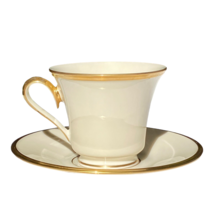 NEW Lenox Fine China &quot;Eternal Gold&quot; Dimension Collection Cup and Saucer Set - £11.64 GBP