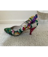 stuart weitzman Colorful Floral Women’s Pointed Heels  Side Bow Detail S... - $1,315.12 MXN