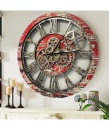 AMERICA LINE WALL CLOCK ROUND 24 INCH RED LAVA - $235.84 CAD