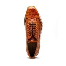 Alonzo Sporty Genuine Caiman Crocodile Sneaker Cognac image 4