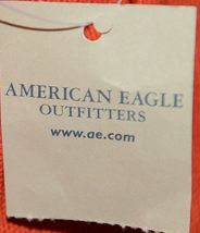 American Eagle Outfitters 7488 AE Everyday Tote Magnetic Closure Color Orange image 3