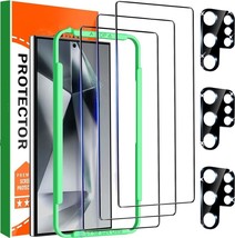 3 Pack Screen Protector Compatible With Samsung Galaxy S24 Ultra Tempered Glass - £7.78 GBP