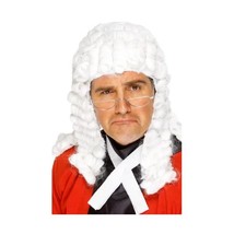 Smiffy&#39;s Judges Wig Display Bag - White  - £35.17 GBP