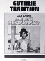 Arlo Guthrie Alice&#39;s Restaurant Album AD 1967 Vintage Artwork Folk Rock Music  - $41.09