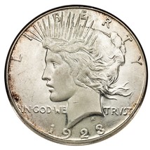 1923-S Silver Peace Dollar (Choice BU Condition) Full Mint Luster - £66.86 GBP