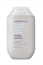 Method Body Wash, Simply Nourish, 3.4 Ounces Travel Size - £16.77 GBP