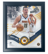 Nikola Jokic Framed Nuggets 15&quot; x 17&quot; Game Used Basketball Collage LE 15/50 - £211.57 GBP