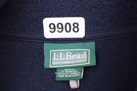 LL Bean Jacket Men XXLNavy Blue Fleece Full Zip Up Basic Vest Basic Pockets - £20.18 GBP