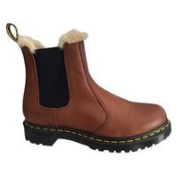 Dr. Marten's 2976 Leonore Women's 9 Faux Fur-Lined Chelsea Boots Sad Tan... - $132.99